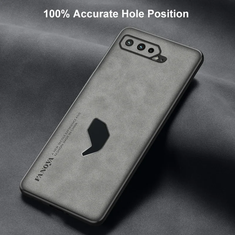 Silicone Full Protection Phone Case For Asus ROG Phone 6 6D 7 5G Luxury Leather Case For Asus ROG Phone 3 5 5S Matte Cover Coque - view 3