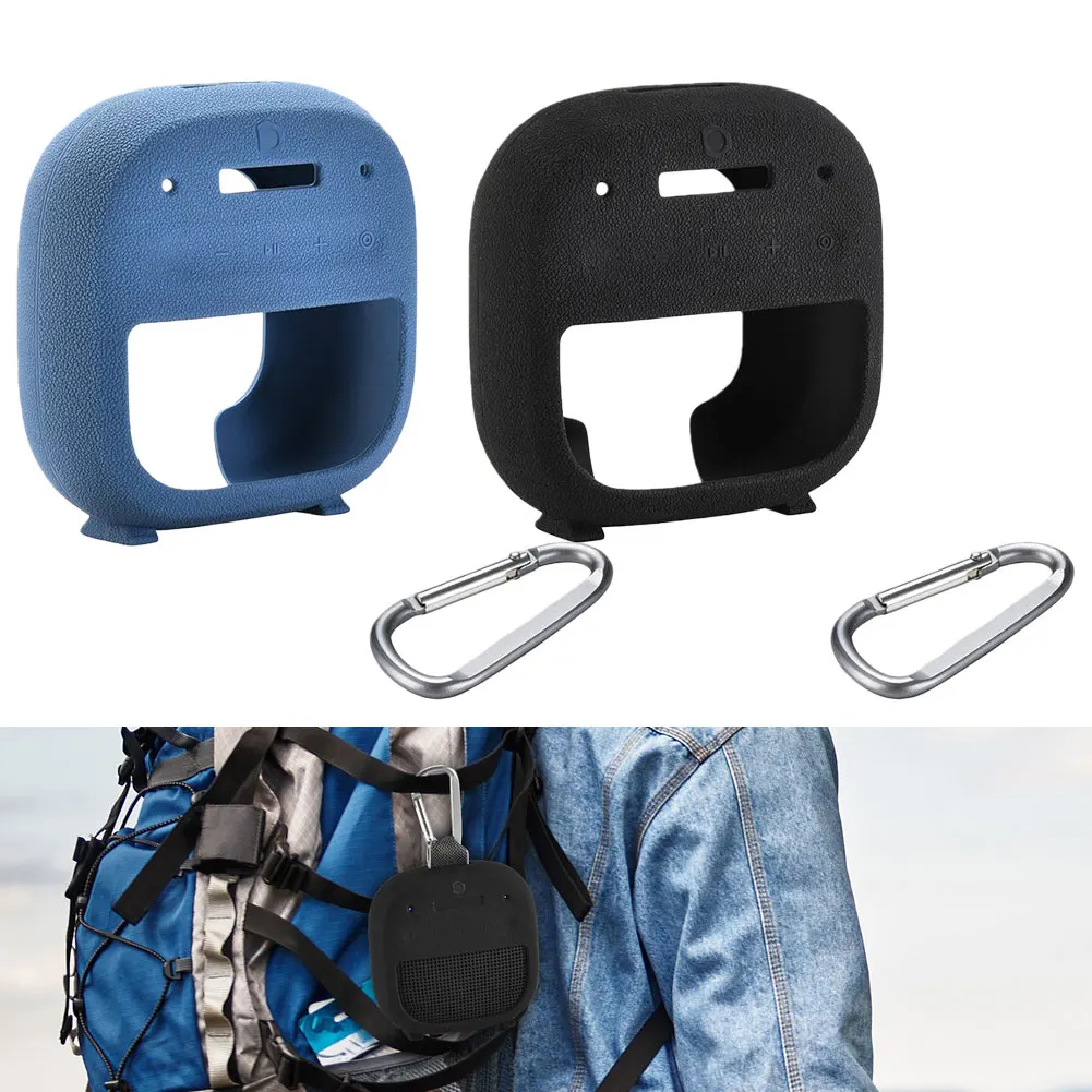 Funda de silicona suave para SoundLink-Micro (2a generación), negro, azul, elegante, a prueba de golpes, cubierta protectora anticaídas, accesorios para altavoces