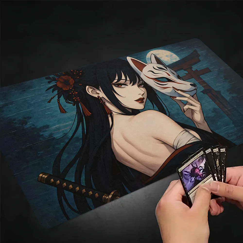 

Японский аниме девушка Волшебная вечеринка игровой коврик прочная резина для игр MTG и TCG 35X60 см коврик для мыши офисные настольные коврики дружелюбный дизайн