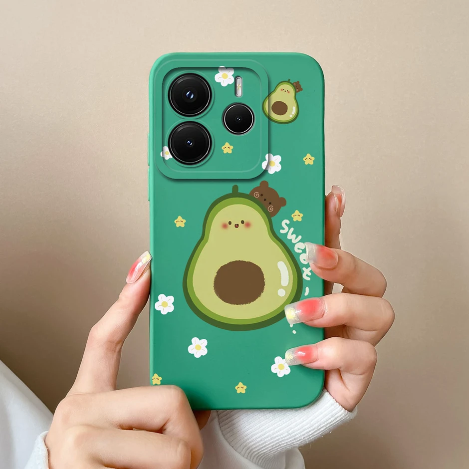 Redmi Note 14 Pro Plus 4G 5G 용 케이스 RedmiNote14 14Pro Plus Fundas 범퍼 용 예쁜 달콤한 소녀 실리콘 소프트 보호 커버