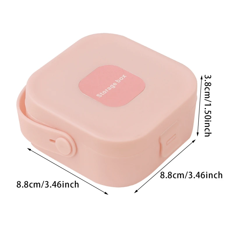 Plastic Jewelry Box Portable Premium Handheld Storage Box Jewelry Square Box Large Capacity Dustproof Storage Box