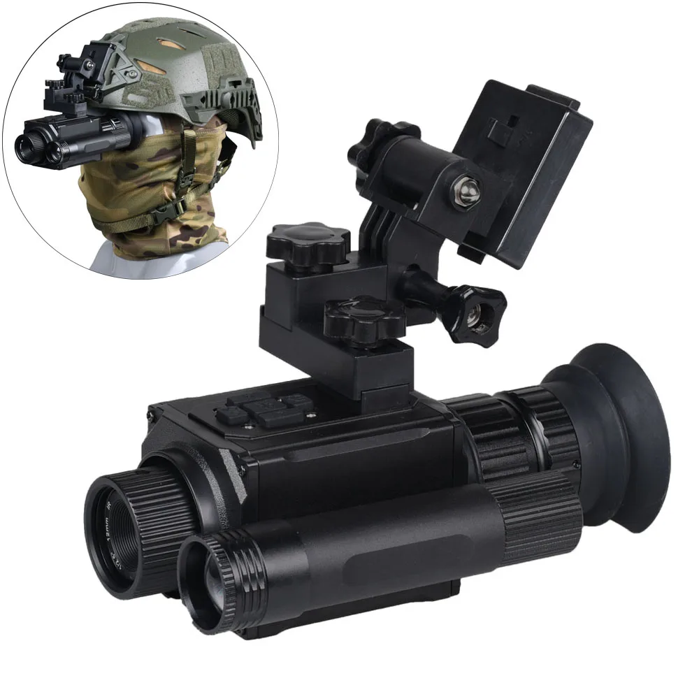 NK006 Night Vision Monocular 5X Digital Zoom Infrared Riflescope Hunting Camera Headgear/Helmet Dual-use Night Vision Goggles