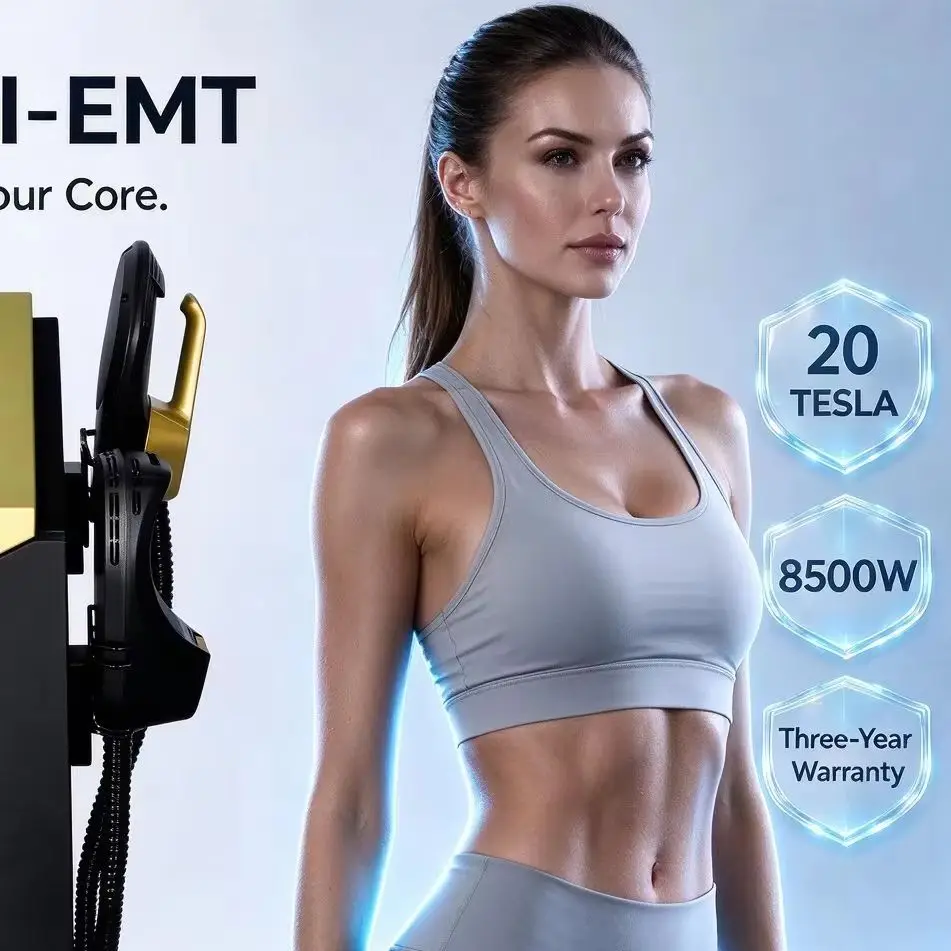 RF Sculpting Fat Reduction Slimming Muscle Training Device 8500W HI-EMT MYOslim Body Contouring Machine Weight Loss