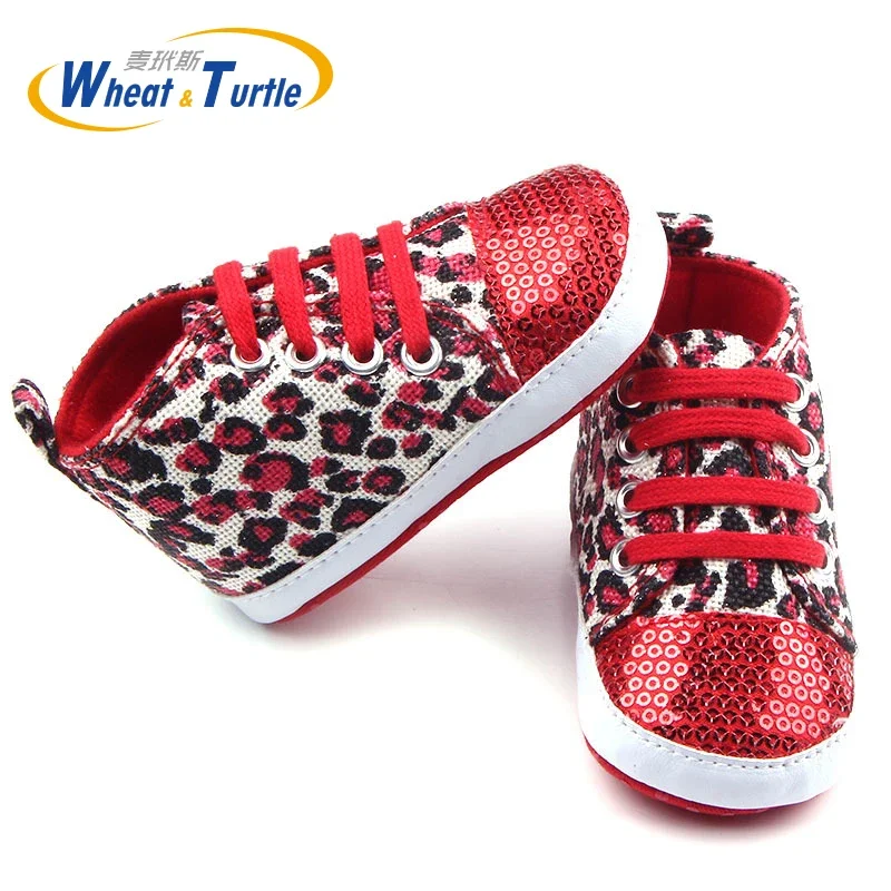 

Classic Casual Baby Shoes Toddler Newborn Polka Dots Girls Autumn Lace-Up First Walkers Sneakers Leopard Infant