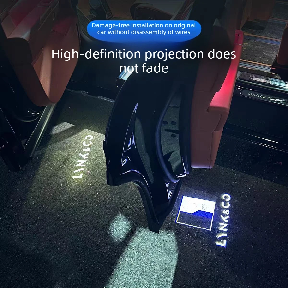 Suitable for Lynk & Co 900 car door welcome light opening projection floor light car modification accessories