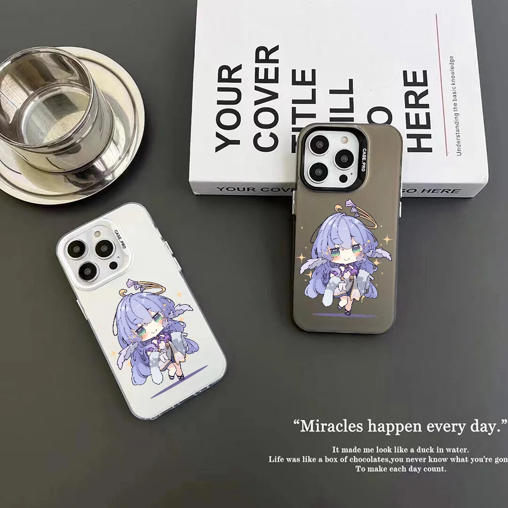 Robin Honkai Star Rail Game Phone Case IMD Color Silver Shell For IPhone 16 15 14 13 12 Pro Max Plus