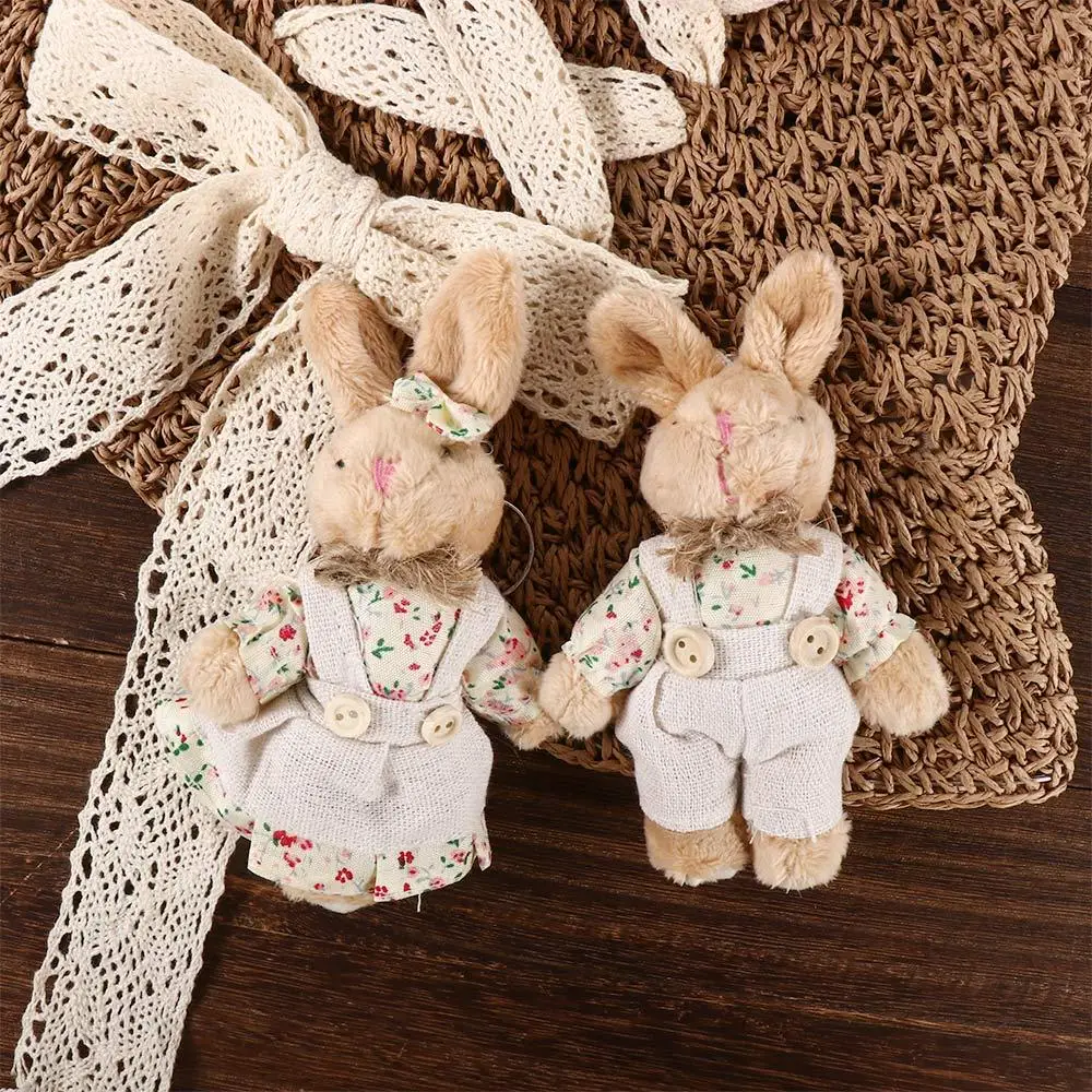 Toy Korean Style Key Buckle Bunny Doll Pendant Couple Pendant Bear Pendant Rabbit Pendant Women Key Holder Plush Doll Key Chain