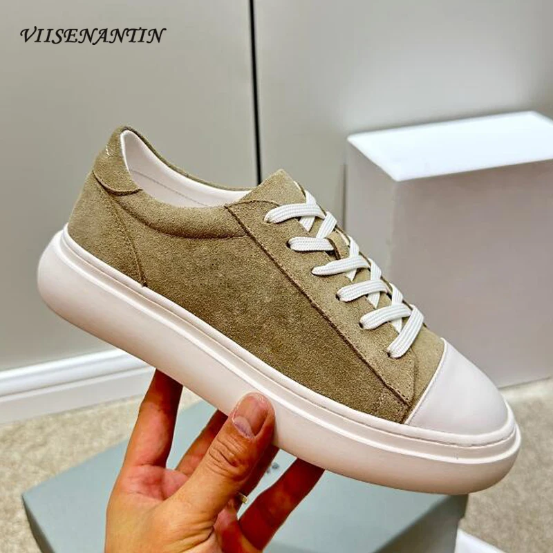 

Women New Brand Name Sneakers Shoes Lace Up Flat Platform White Sole Leisure Walking Sapatos Daily Sports All Match Fashion Shoe