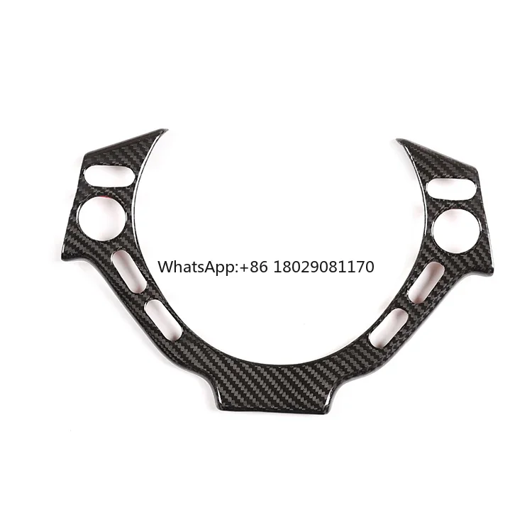 

Real Carbon Fiber Interior Accessories Fit For Nissan GTR R35 2008-2016 Center Control Steering Wheel Trim Panel Frame