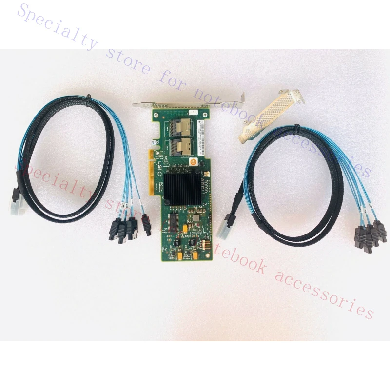 

R+ FOR LSI 6Gbps SAS HBA LSI 9240-8i = (9211-8I) IT Mode ZFS FreeNAS unRAID + 2* Cable
