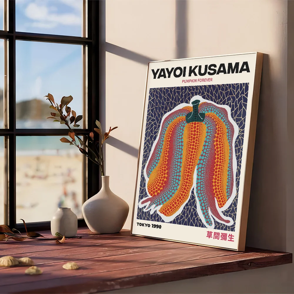 Abstract Yayoi Kusama Classic Vintage Posters Vintage Room Home Bar Cafe Decor Nordic Home Decor