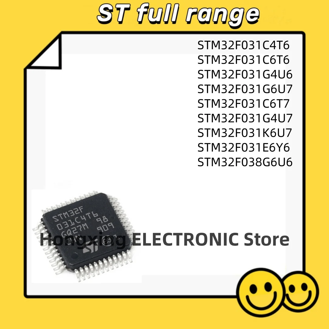 STM32F031C4T6 STM32F031C6T6 STM32F031G4U6 STM32F031G6U7 STM32F031C6T7 STM32F031G4U7 STM32F031K6U7 STM32F031E6Y6 STM32F038G6U6