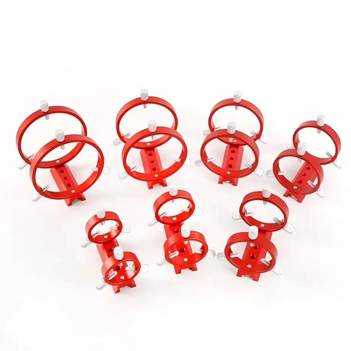 A1205P ~1PC Mount 42/50/60/68/80/90/102mm 3-Point Astrophotography Guide Ring 2 Rings 1 Plate 8 Screws 102mm