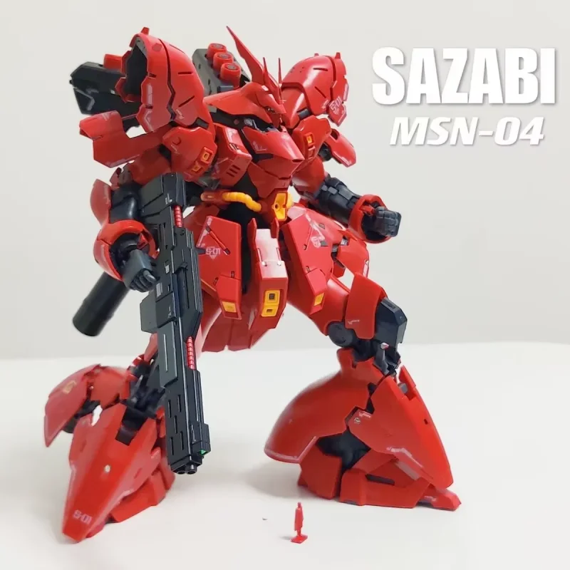 

RG 1/144 Scale Sazabi Mecha Robot Assembly Model Diy Action Figure Toy Collectible Building Toy Desktop Ornament Adult Fans Gift