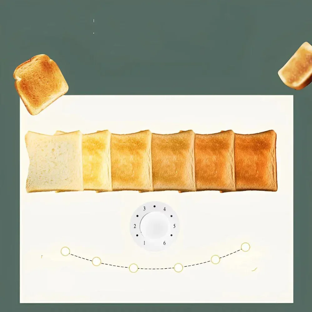 토스터기 스테인리스 스틸 토스터기 오븐, 양면 베이킹, 가열 토스트 샌드위치, 가정용 자동 아침 식사 기계, 1PC