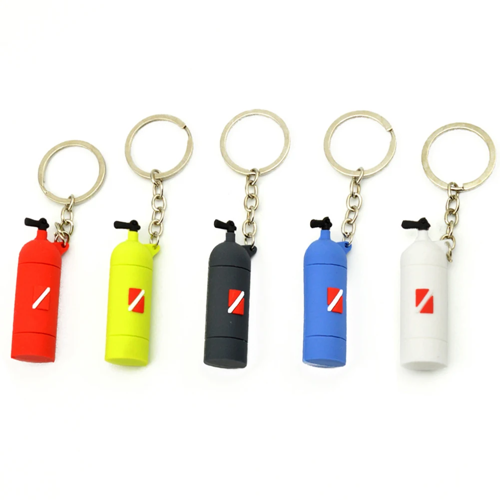 Air Tank Keychain Suba Diving Lover Hot Gift 6.5CM X 2CM X 1.8CM Bag Decoration Gift Souvenir PS-035