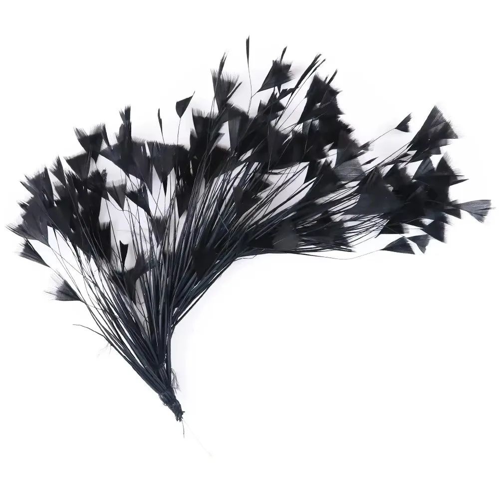 DIY Multicolor Turkey Feathers Free Bendable Triangle Tipped Feather Headpieces 25-30CM Artificial Feathers Party Headdress