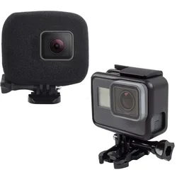 Wind slayer Foam Windproof Sponge WindSlayer Wind Noise Reduction Foam Windshield For Gopro Hero 5 6 7 8 9 10 11 12 Black