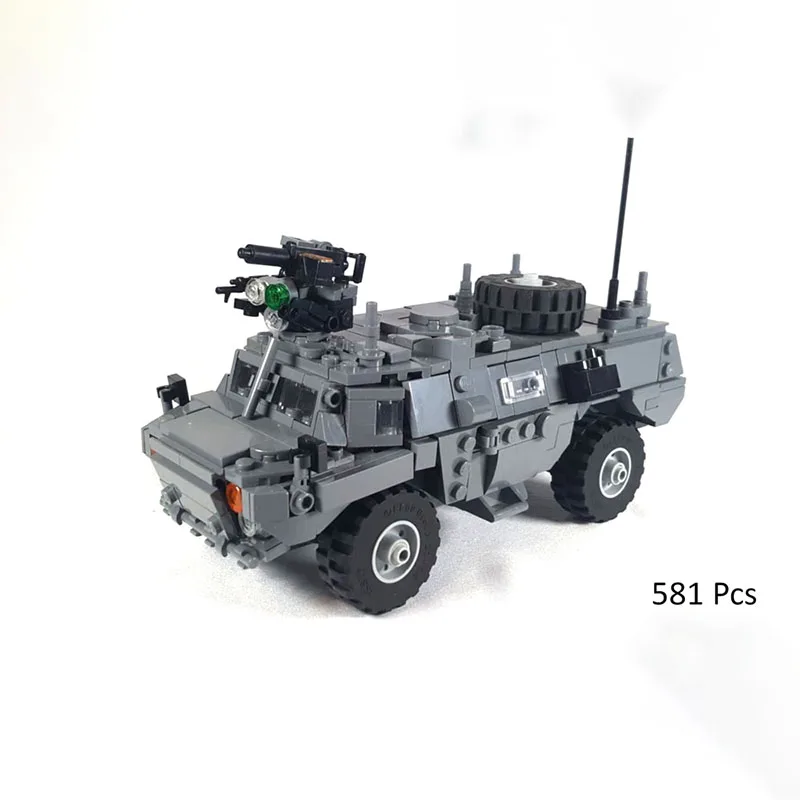 2025 Nuovo Prodotto Moc Building Blocks Modello Militare Blindato Personnel Carrier Blocchi di Costruzione Modulari Regalo Giocattoli Set di Assemblaggio FAI DA TE