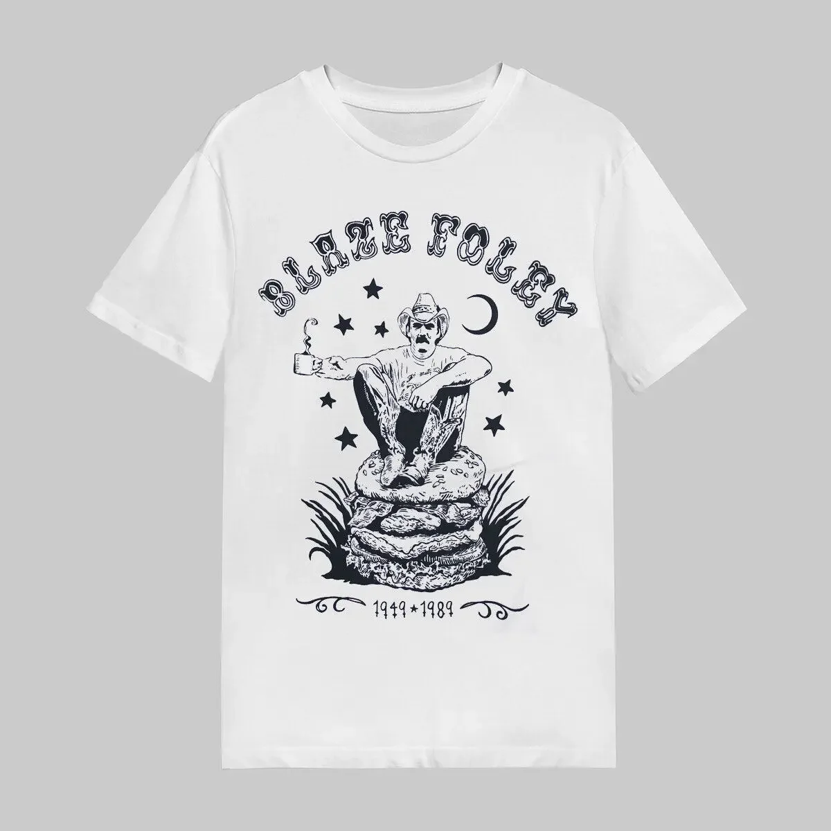 เสื้อยืดแขนสั้น VINTAGE 1949-1989 Blaze Foley PJ1135