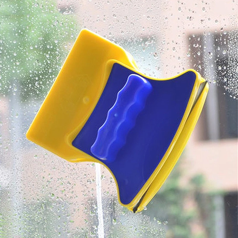 Magnetic Window Cleaner Brush for Washing Windows Magnetic Brush for Washing of Glasses Household Cleaning Tools W/ Safety Rope