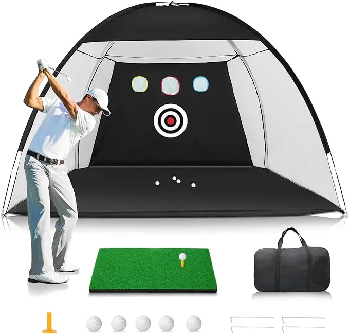 High Quality Portable Golf Net with Target Indoor Outdoor Backyard Chipping swing Hitting Training aids Nets