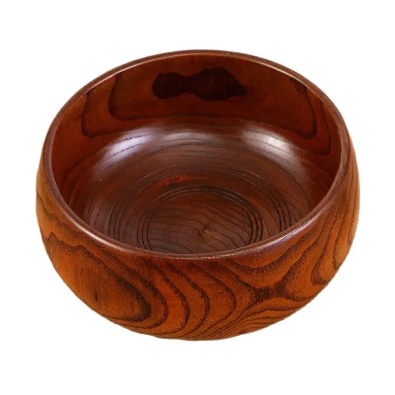 Natural Camphor Wooden Bowl Healthy Wooden Salad Noodle Rice Bowl Fruit Bowl