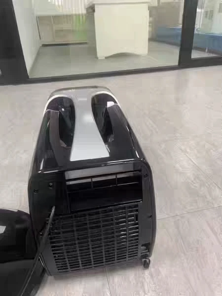 مبرد مكيف هواء كهربائي صغير محمول لسيارة تخييم RV وتشغيل خارجيًا على التخييم وصديق للحيوانات الأليفة