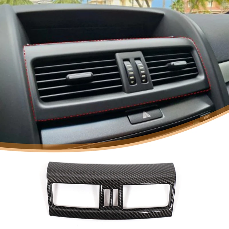 

Для Pontiac G8 2008-2009 рамка центрального управления воздуховыпускным отверстием декоративная рамка для выхода воздуха кондиционера узор из углеродного волокна