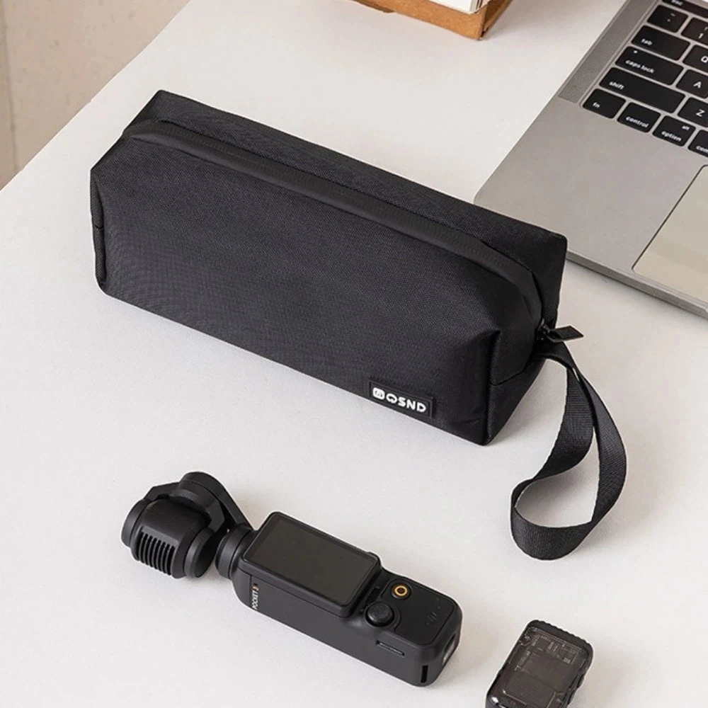 Action Camera Carrying Case with Handle 600D Oxford Fabric Storage Cover Case Water Resistant Hand Camera Bag for DJI Pocket 3/4