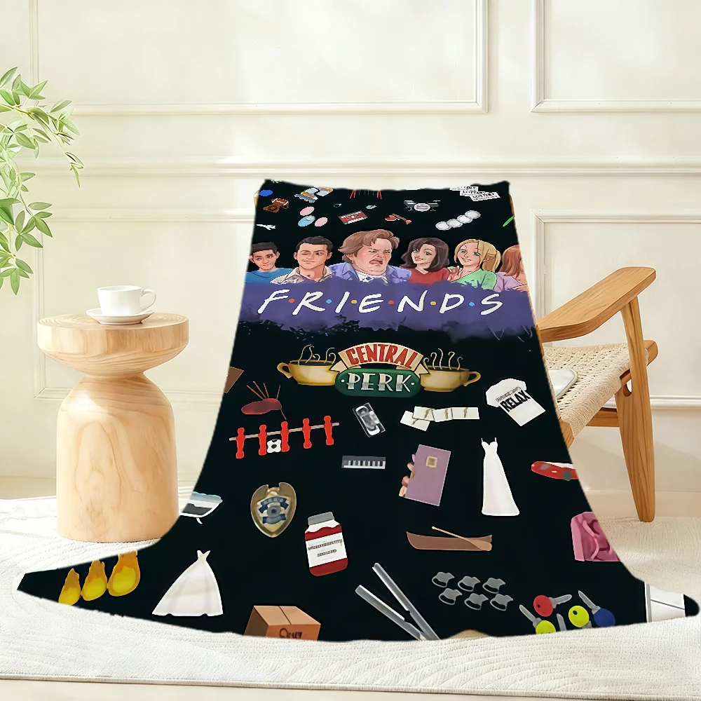 Classic F-Friends-S Logo Cool Blanket Throw Super Cosy Plush Living Room Sofa Couch Childish Birthday Gifts
