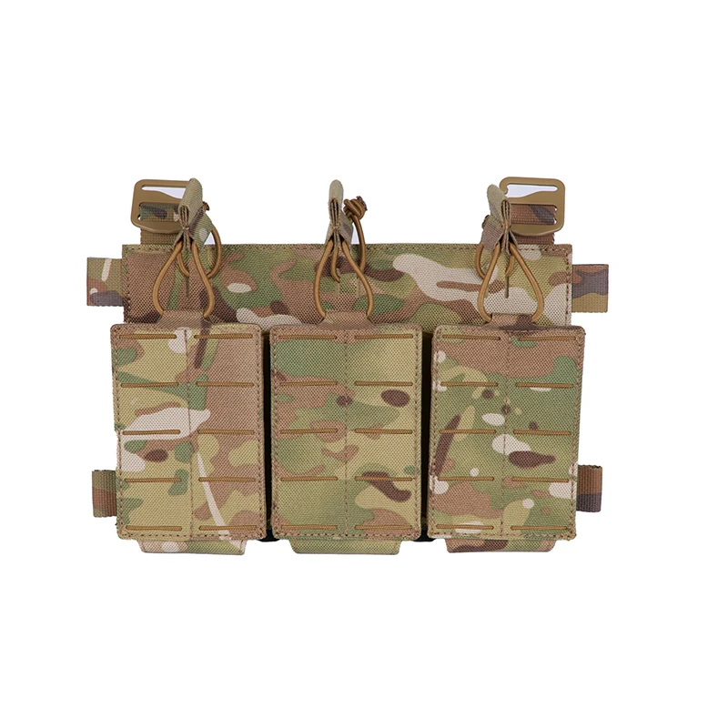 

1050D Nylon 556 Pouch Tactical M4 Laser Cut Molle Triple Mag Pouch