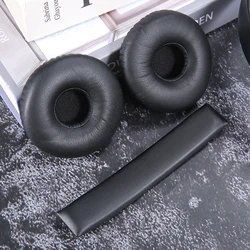 Leather Ear Pads Cushion Cover Earpads Replacement Elastic Headband Beam for JBL Synchros E40BT E40 Headset Headphones