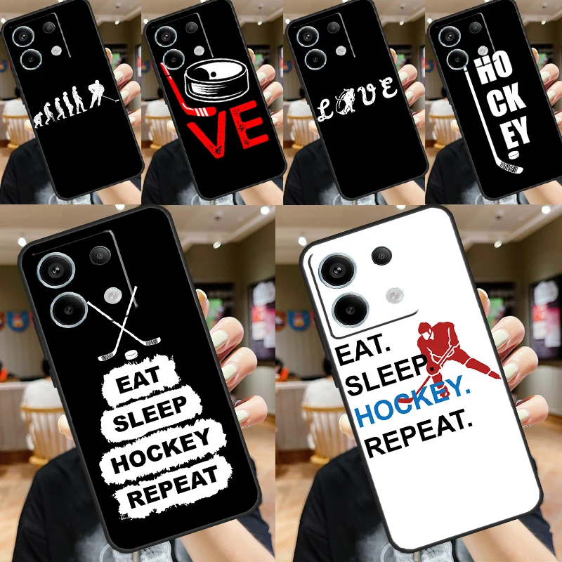 Ice Hockey Player Case For Xiaomi Redmi Note 11 9 10 12 13 Pro Plus 9S 10S 11S 12S Remdi 13 12 C 9C 10C Cover