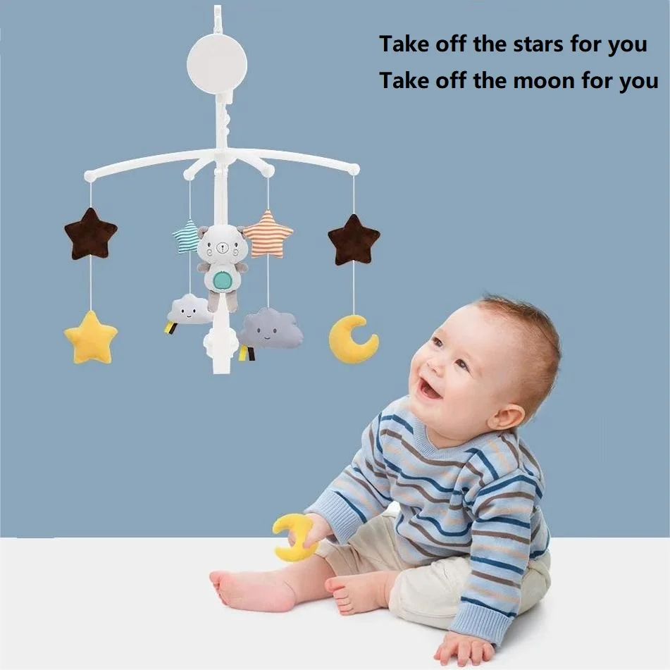 Soporte para cuna móvil colgante para niños, campana de cama giratoria, animales de peluche, juguetes colgantes para bebé, cuna móvil con pájaro, campana para cama infantil