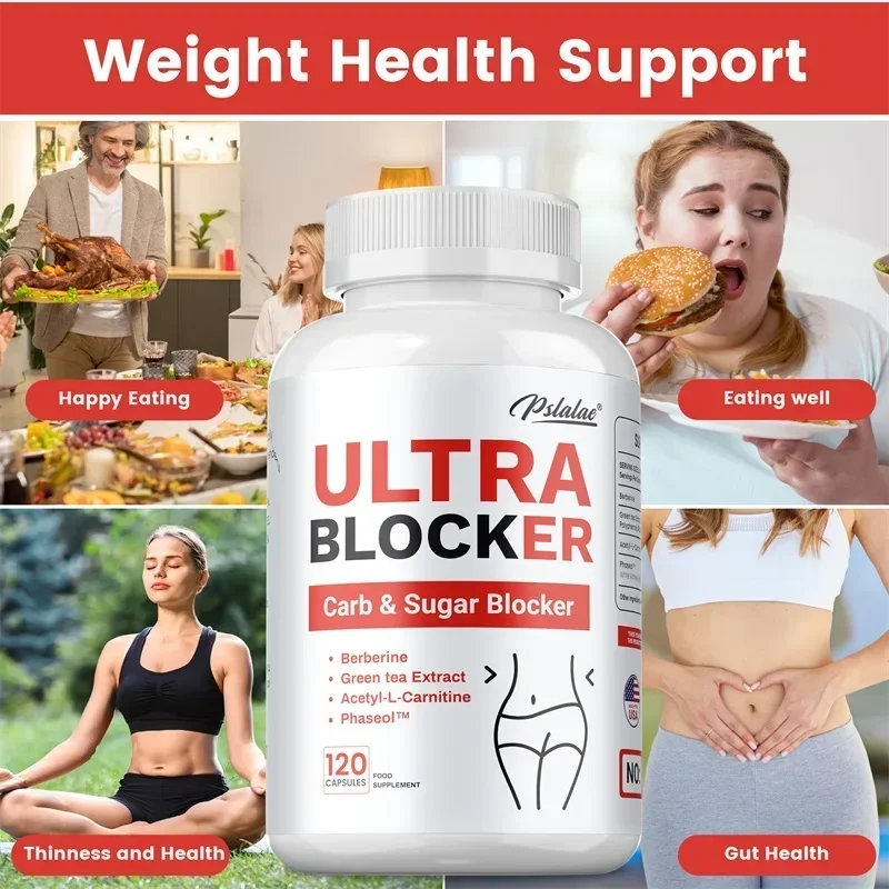 Ultra Blocker Vergaser- und Zuckerblocker – gesunde Körperformung, reduziert Gas und Blähungen, hilft der Verdauung, für die Gesundheit von Darm und Immun