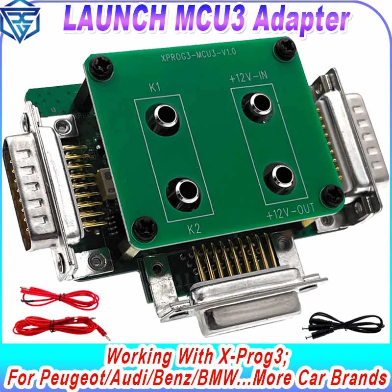 Launch GIII X431 MCU3 Adapter for X-PROG3 Key Programming for Mercedes/Benz All Keys Lost Kit Anti-theft Adapter ECU TCU Reading