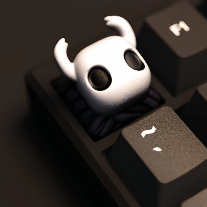 لعبة الفارس المجوف Silksong THK الدبور تأثيري Keycap الراتنج لوحة المفاتيح الديكور Kawaii اكسسوارات 2 قطعة/المجموعة حلية الدعامة