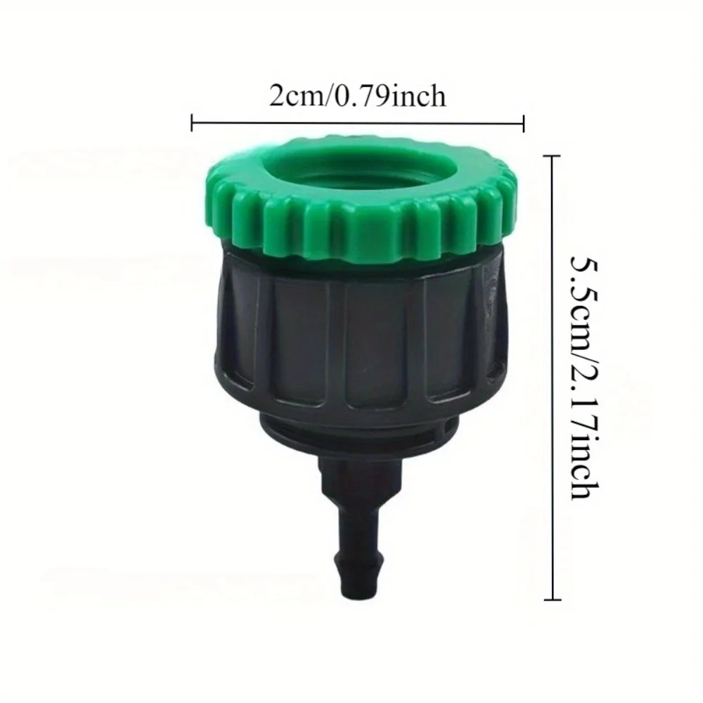 4pcs Garden Faucet Water Distributor, Irrigation Hose 4-point External Thread Faucet Connection Interface, Single Threaded Joint