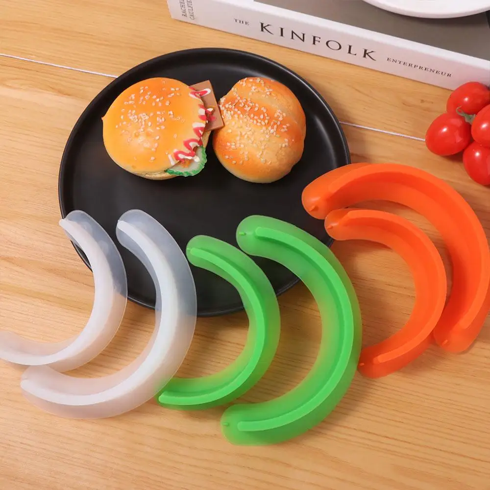 

4pcs Durable Silicone Plate Divider Reusable with Suction Cup Food Space Divider Food Grade Food Separator Diet Planning