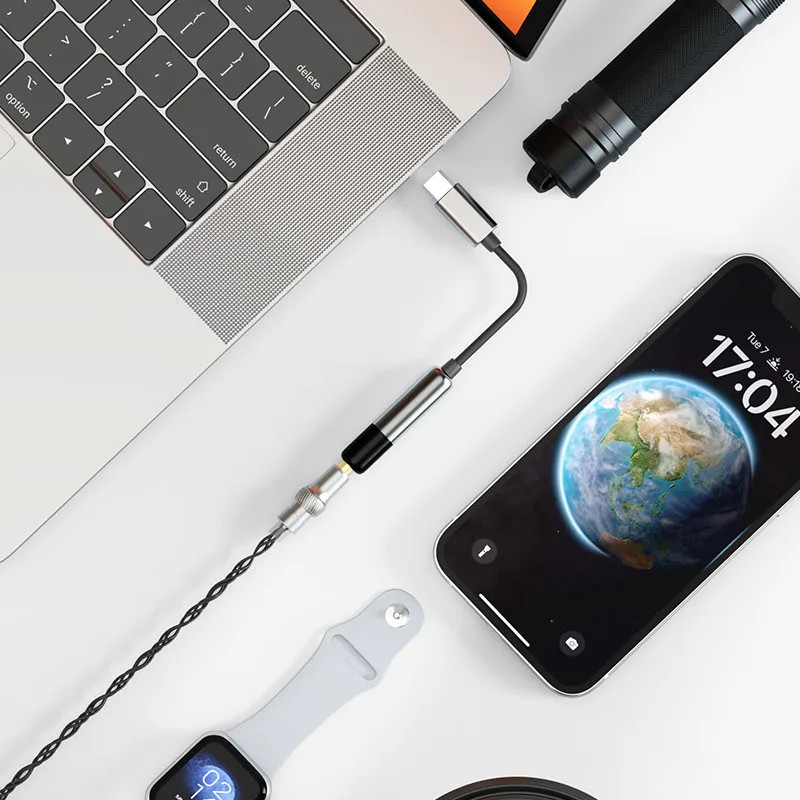 SHANLING UA Mini USB ЦАП AMP Усилитель для наушников USB-ключ Type-C к адаптеру 3,5 мм Hi-Res Audio DSD256 384 кГц/32 бит