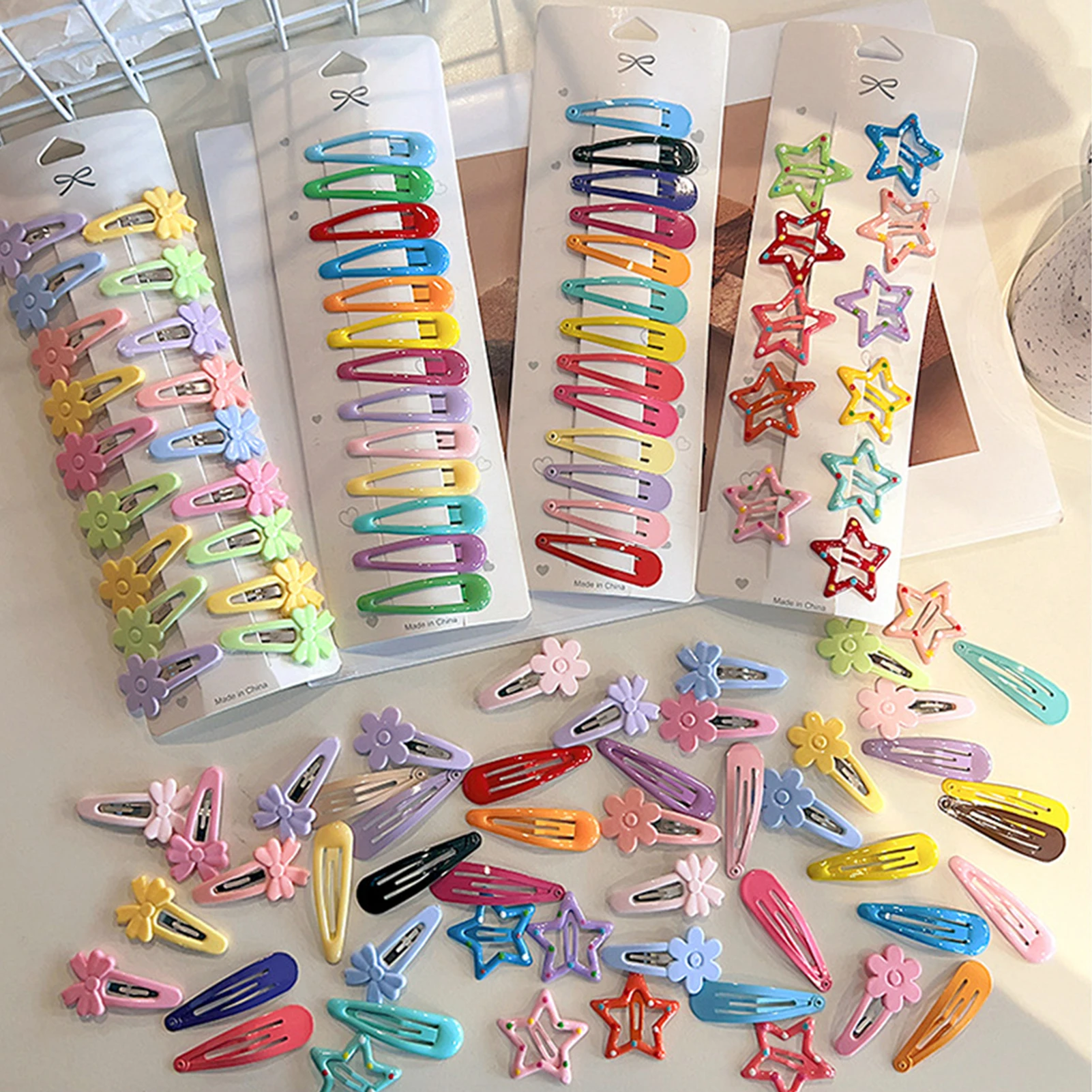 20 stücke Nette Bunte Haar Clips Süße Candy Farbe Y2K Kleine Haarnadeln Für Frauen Mädchen Täglichen Party Zubehör Haar Dekoration