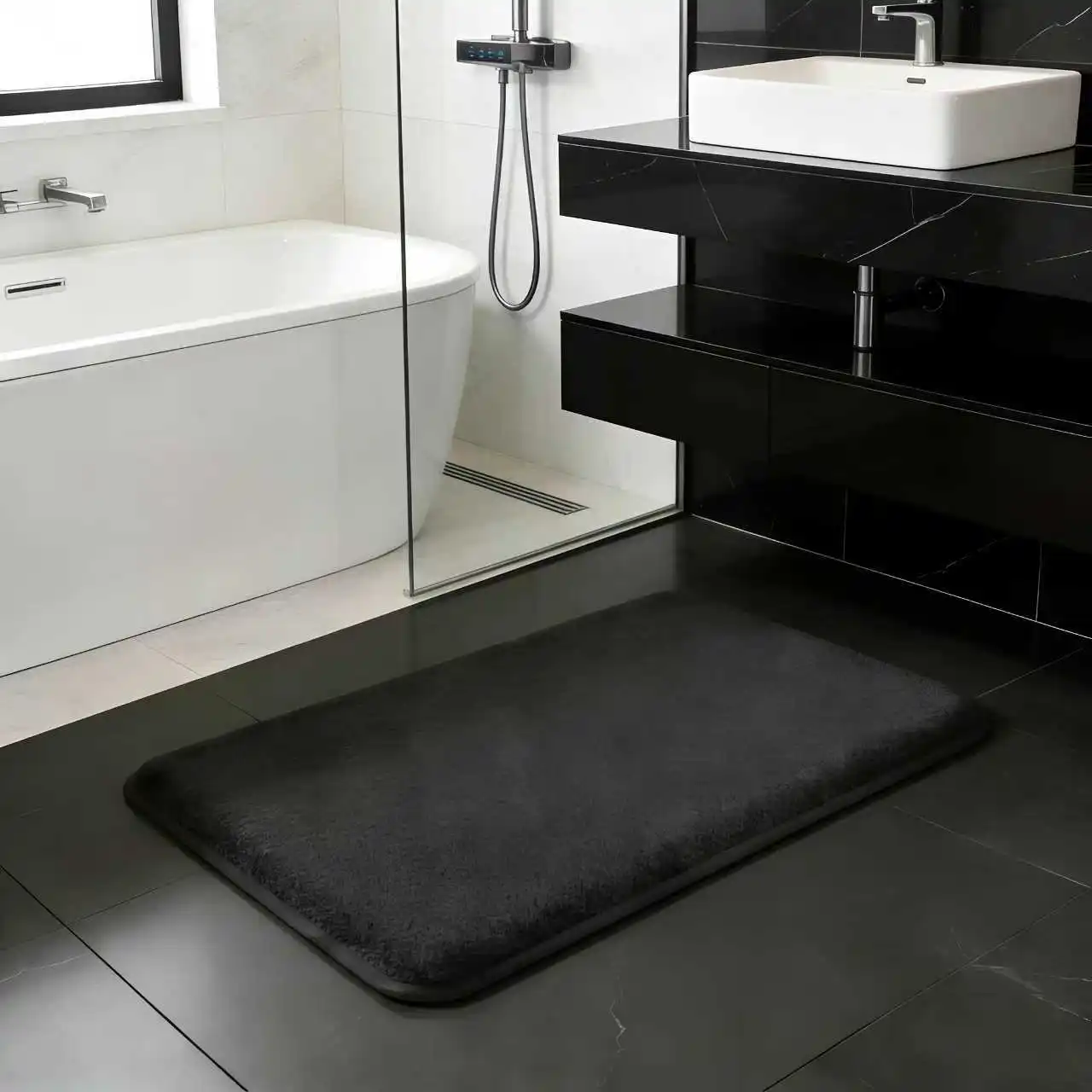 

Нескользящий впитывающий коврик для пола, коврик для ванной, противоскользящий коврик из кораллового флиса для ванной комнаты, придверный коврик, декор для дома