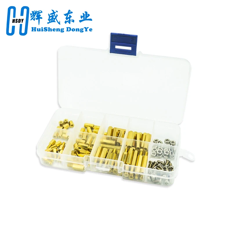 120pcs M3 Male Female Brass Hex Column Standoff Support Spacer Pillar M3 Screw Nut For PCB Board