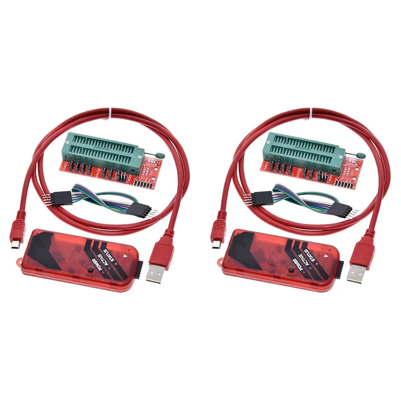 【Achetez maintenant】 2 programmes PICKIT3 + Kit PIC ICD2 PIC 2/3, adaptateur de programmation, siège de programmeur universel FZ0508