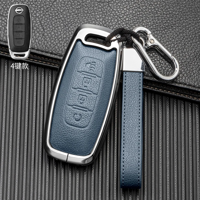 Car key cover case for nissan juke leaf micra k12 note patrol qashqai j11 j10 tiida versa x-trail xtrail x trail t32 Infiniti