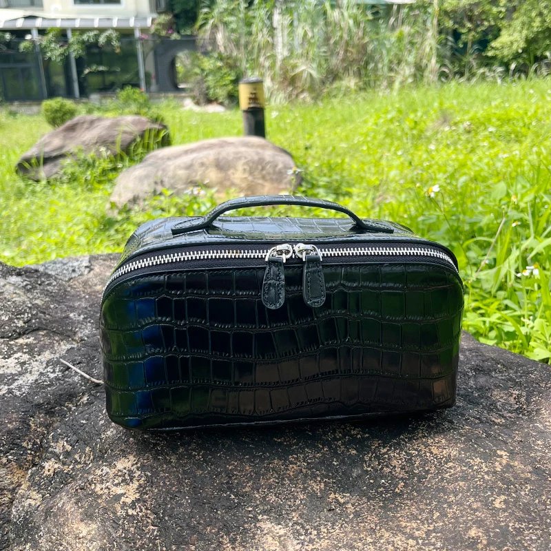 crocodile-pattern-cosmetic-bag-genuine-leather-makeup-bag-women-portable-storage-cowhide-makeup-box-travel-toiletry-bag