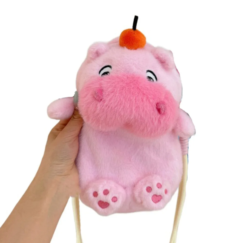 

Phone Pouch Capybara Lulu Plush Crossbody Bag Animal Doll Persimmon Lulu Capybara Doll Bag Cartoon Zipper Closure