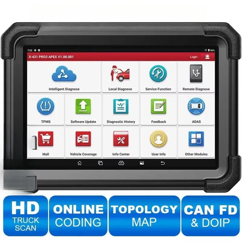X431 Pro3 APEX Obd2 Auto Car Diagnostic Automotive Scanner Tool Vehicle Machine Diagnosis Tools for Cars X-431 PRO3S