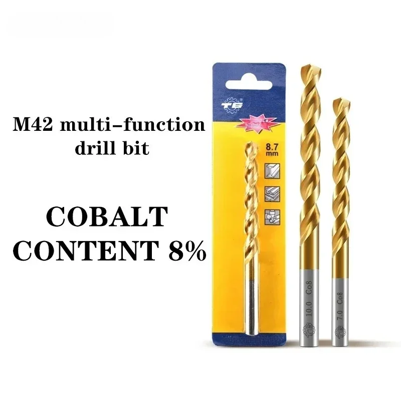 

TG Premium M42 Cobalt Twist Drill Bit for Stainless Steel Titanium Coated 1mm-13mm